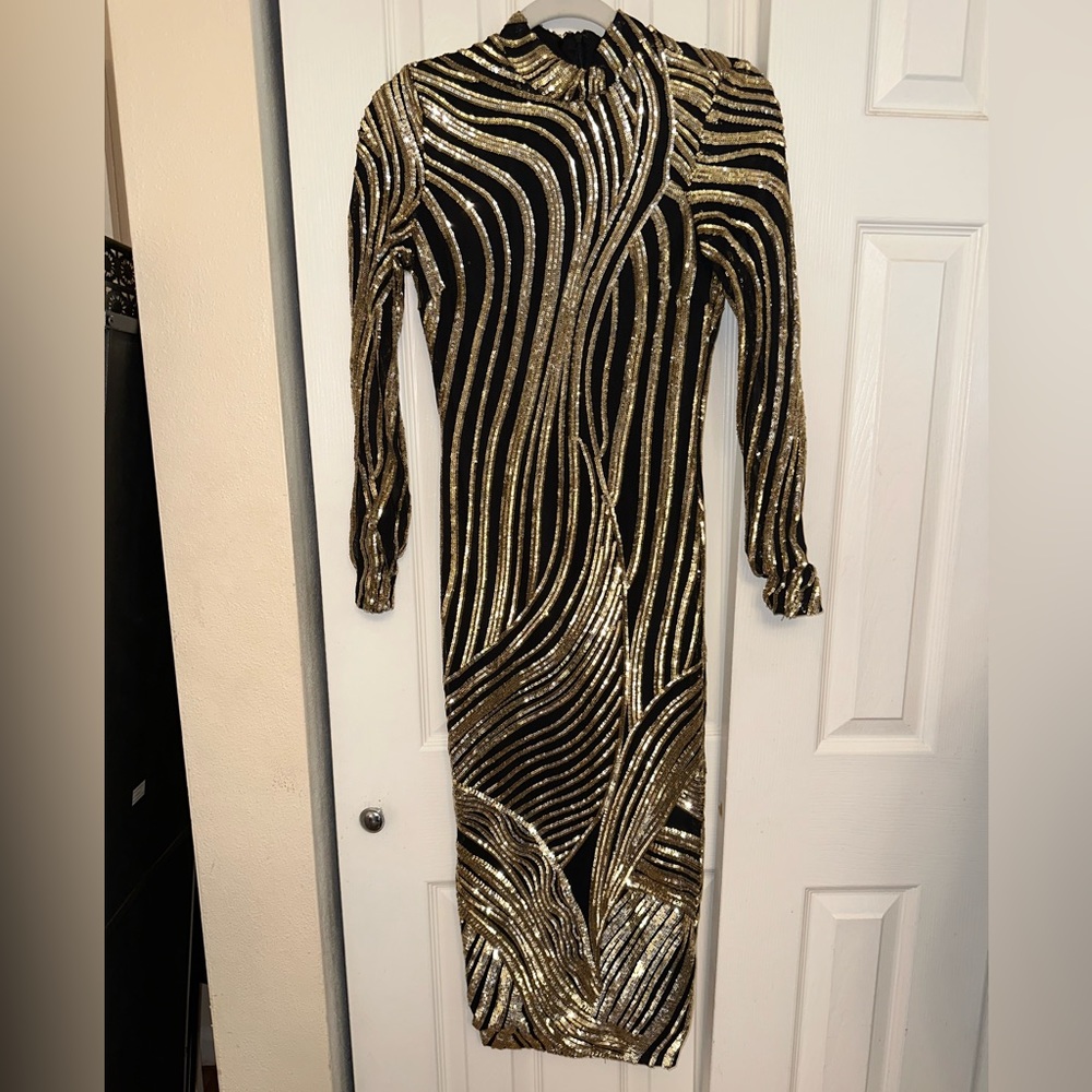 Gold sequins Dress